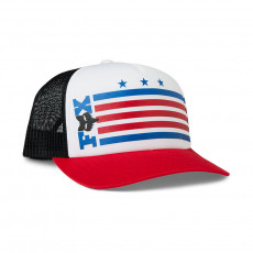 FOX Unity Snapback Hat red white FOX Unity Snapback Hat red white
