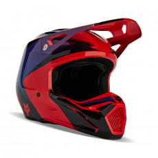 FOX V1 Streak Helmet fluorescent red L