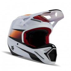 FOX Youth V1 Flora Helmet white black YS