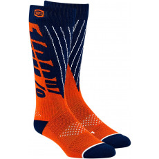 100% Torque Socks navy orange S/M