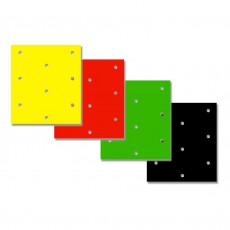 Black Bird Coloured Crystall Sheets 3Pk