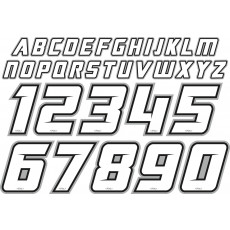Factory Effex Aufbügelbares Sticker Kit Jersey