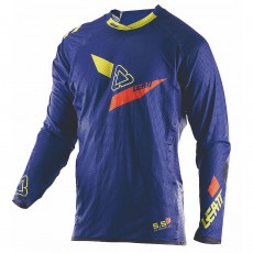 Leatt Jersey GPX 5.5 Ultraweld blue lime XL