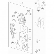 KTM BREMSLEITUNG VORNE L=1240 MM KTM BREMSLEITUNG VORNE L=1240 MM