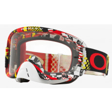 Oakley 3.1. MX Goggles O2 MX mosh pit red/yellow clear