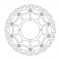 MotoMaster Brake Disc Front Supermoto Flame