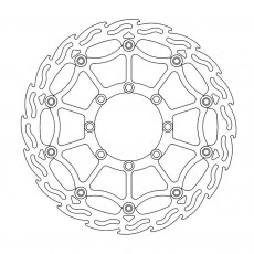 MotoMaster Brake Disc Front Supermoto Flame