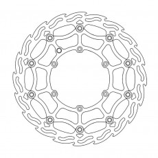 MotoMaster Brake Disc Front Supermoto Flame