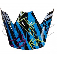 FOX V3 Helm Visor blue yellow