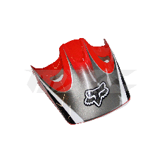 FOX Flite Helmet Visor red