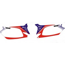 MXC Graphic Backgrounds Front Number Plate + Schwingenaufkleber CRF450 02-04 