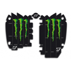 Black Bird Rad Louver Decals Graphic Kit