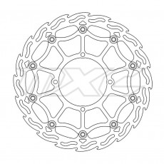 MotoMaster Brake Disc Front Supermoto Flame