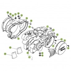 Beta  EVO125 Factory 12 Motorgehäuse