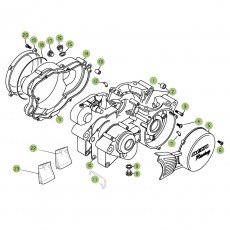 Beta  EVO125 Factory 14 Motorgehäuse