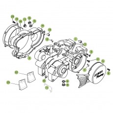 Beta  EVO125 Factory 15 Motorgehäuse