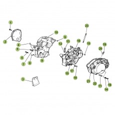 Beta RR50 Factory 14 Motorgehäuse