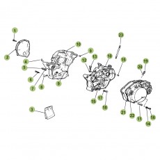 Beta RR50 Factory 15 Motorgehäuse