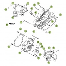 Beta RR125LC 4T 18 Motorgehäuse 2