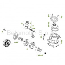 Beta EVO125 17 Kurbelwelle/Kolben/Ausgleichswelle