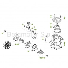 Beta EVO125 18 Kurbelwelle/Kolben/Ausgleichswelle