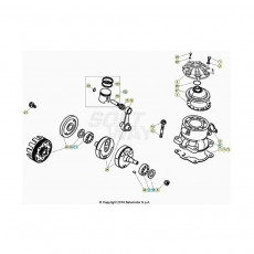 Beta EVO125 21 Kurbelwelle/Kolben/Ausgleichswelle