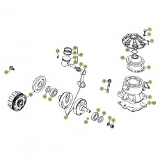 Beta  EVO125 Factory 13 Kurbelwelle/Kolben/Ausgleichswelle