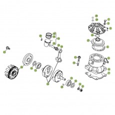 Beta  EVO125 Factory 15 Kurbelwelle/Kolben/Ausgleichswelle