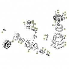 Beta  EVO125 Factory 16 Kurbelwelle/Kolben/Ausgleichswelle