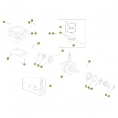 Beta EVO250 4T 17 Kurbelwelle/Kolben/Ausgleichswelle