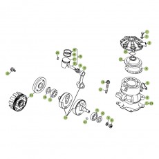 Beta EVO250 Factory 12 Kurbelwelle/Kolben/Ausgleichswelle