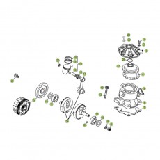 Beta EVO250 Factory 16 Kurbelwelle/Kolben/Ausgleichswelle