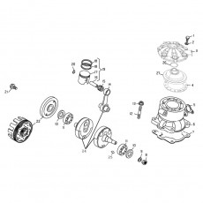 Beta EVO250 10 Kurbelwelle - Kolben - Ausgleichswelle