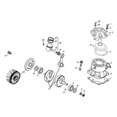 Beta EVO250 14 Kurbelwelle - Kolben - Ausgleichswelle