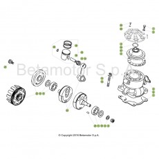 Beta EVO300 18 Kurbelwelle/Kolben/Ausgleichswelle