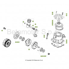 Beta EVO300 19 Kurbelwelle/Kolben/Ausgleichswelle