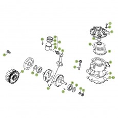 Beta EVO300 Factory 13 Kurbelwelle/Kolben/Ausgleichswelle