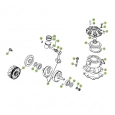 Beta EVO300 Factory 16 Kurbelwelle/Kolben/Ausgleichswelle