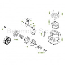 Beta EVO300 Factory 17 Kurbelwelle/Kolben/Ausgleichswelle