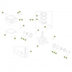 Beta EVO300 Factory 4T 16 Kurbelwelle/Kolben/Ausgleichswelle