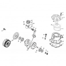 Beta EVO300 12 Kurbelwelle - Kolben - Ausgleichswelle