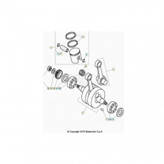 Beta EVO80 Junior 20 Kurbelwelle/Kolben/Ausgleichswelle