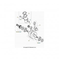 Beta EVO80 Senior 20 Kurbelwelle/Kolben/Ausgleichswelle