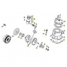 Beta REV3 250 04 Kurbelwelle/Kolben/Ausgleichswelle