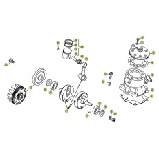 Beta REV3 250 06 Kurbelwelle/Kolben/Ausgleichswelle