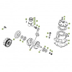Beta REV3 250 07 Kurbelwelle/Kolben/Ausgleichswelle