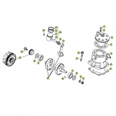Beta REV3 270 06 Kurbelwelle/Kolben/Ausgleichswelle
