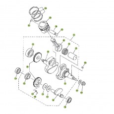 Beta RR125 11 Kurbelwelle/Kolben/Ausgleichswelle