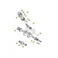 Beta RR125 13 Kurbelwelle/Kolben/Ausgleichswelle
