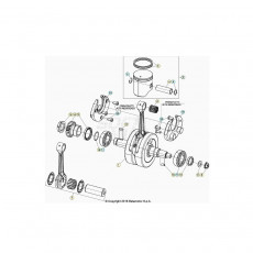 Beta RR125 21 Kurbelwelle/Kolben/Ausgleichswelle